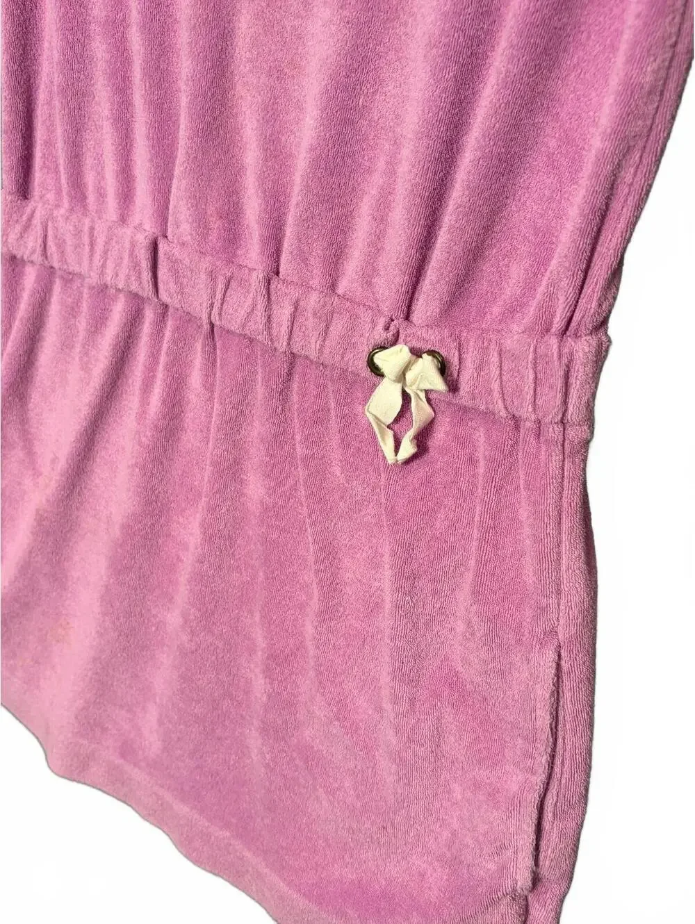 J Crew Crewcuts Girls 10 Pink Towel Terry Dress Swim Cover Up Beach Pool
